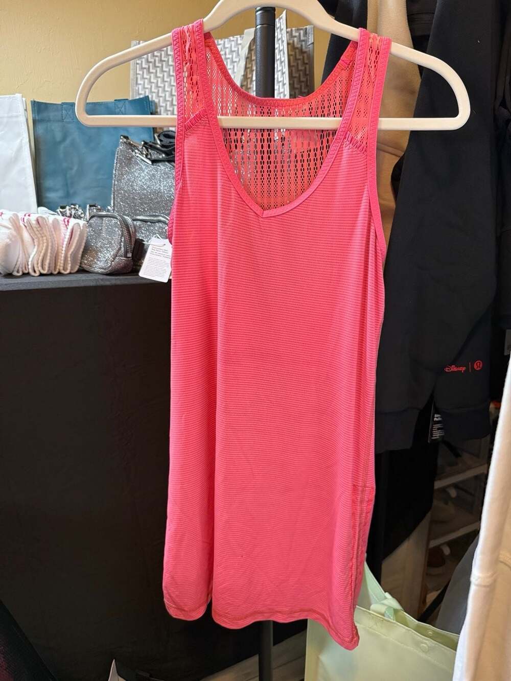 Lululemon Run: Tie and Fly Mesh Back Tank Top in Pink